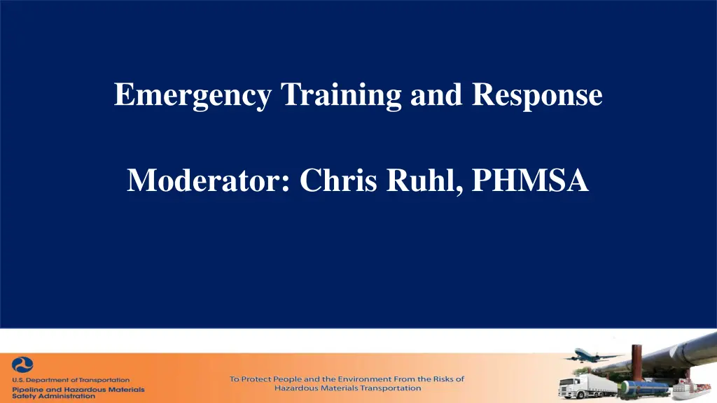 emergency training and response