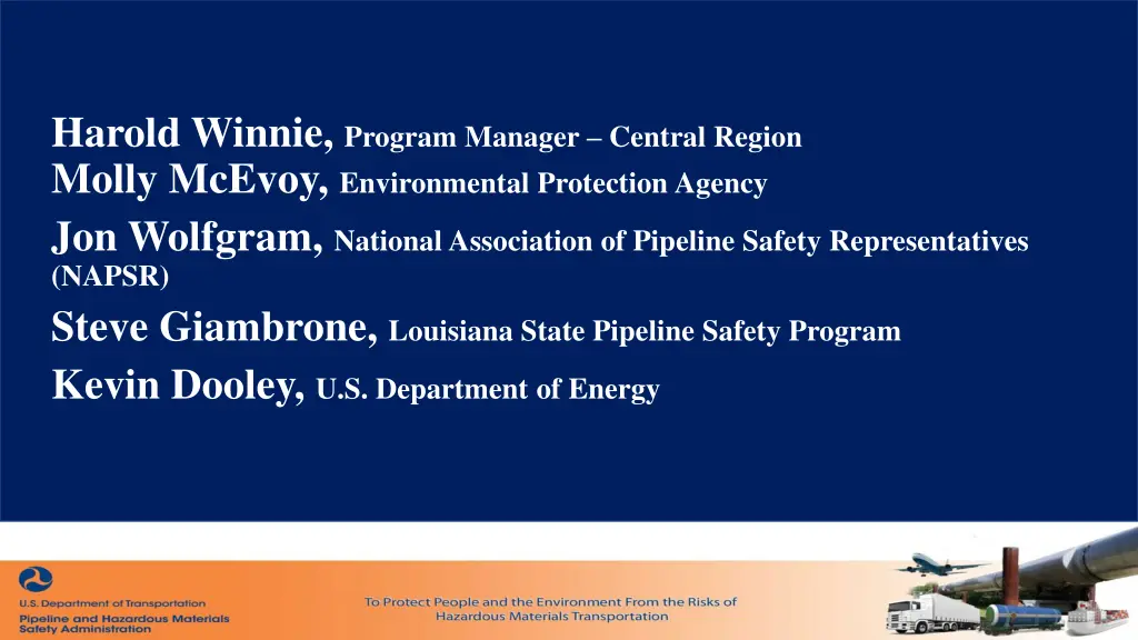 harold winnie program manager central region