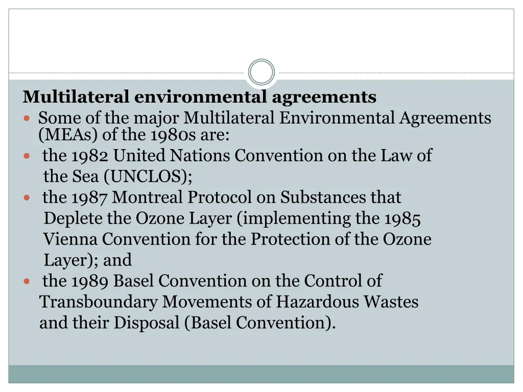 multilateral environmental agreements some