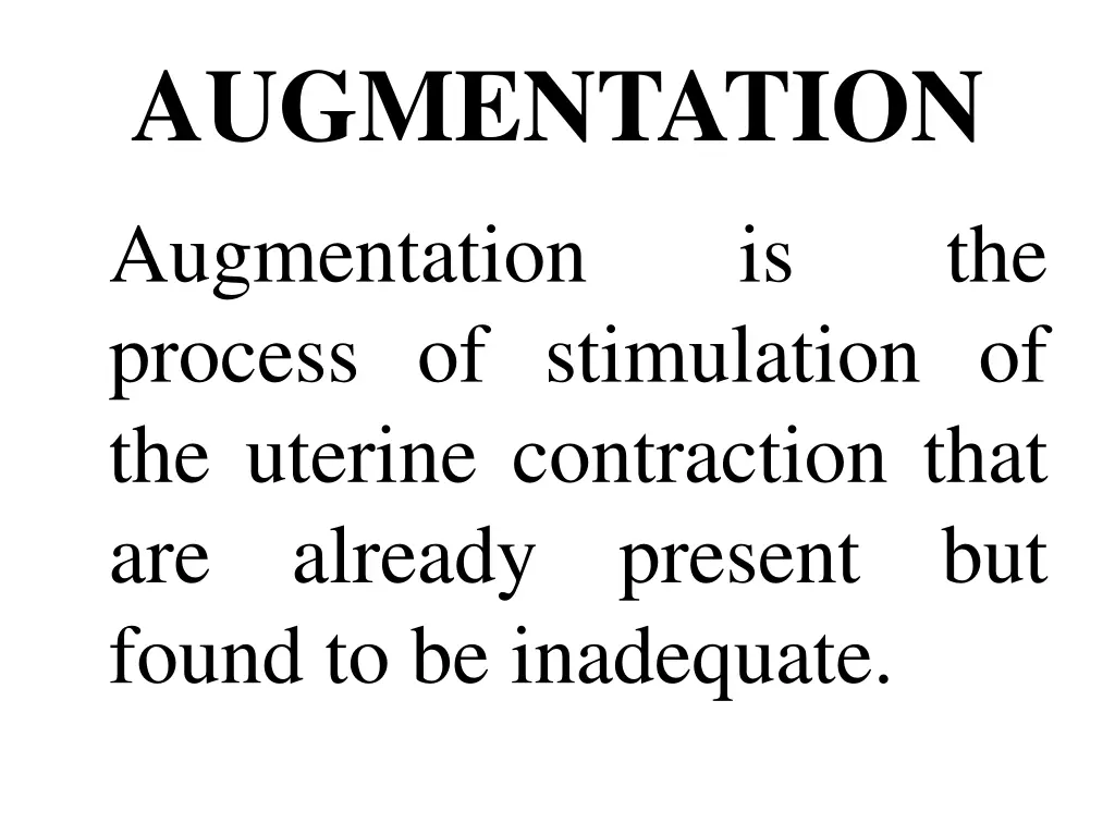 augmentation