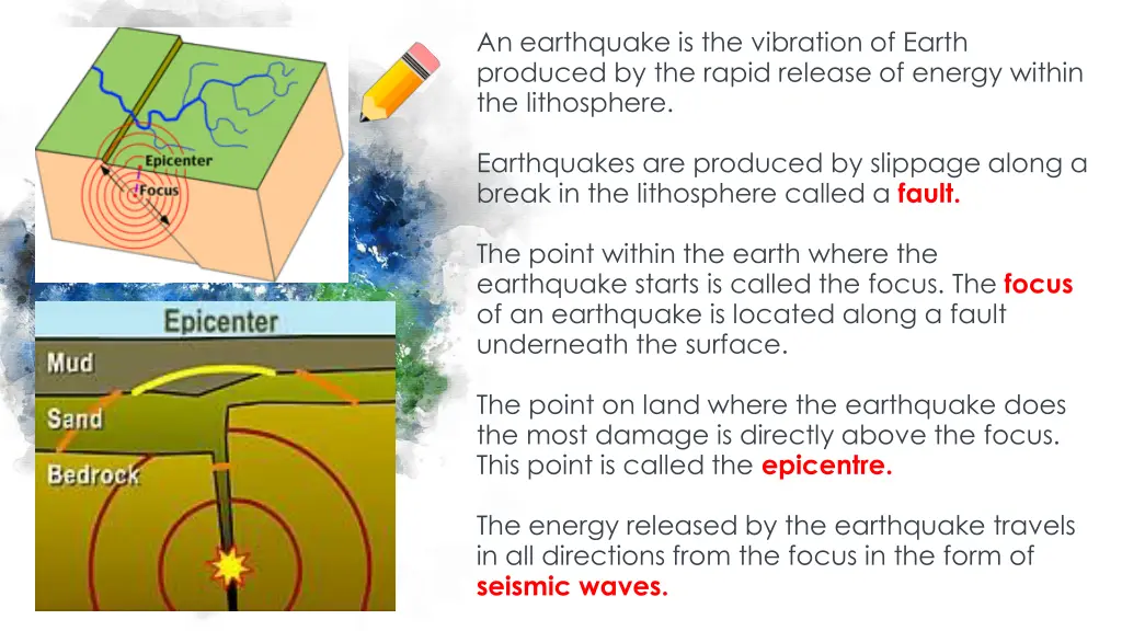 an earthquake is the vibration of earth produced