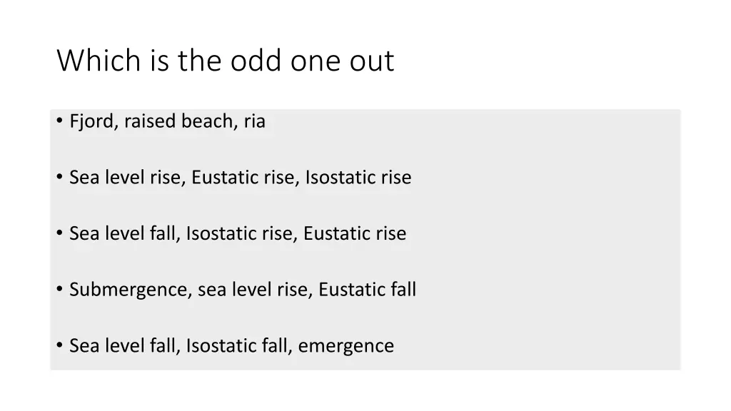which is the odd one out