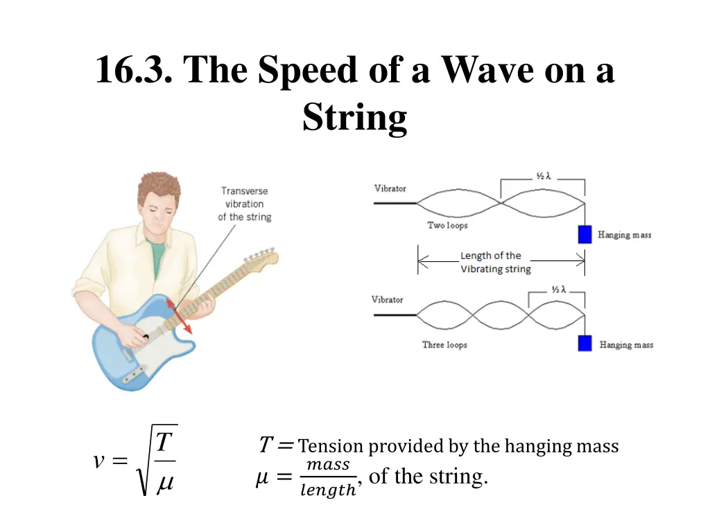 16 3 the speed of a wave on a string