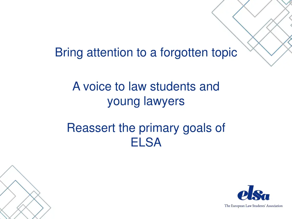 bring attention to a forgotten topic