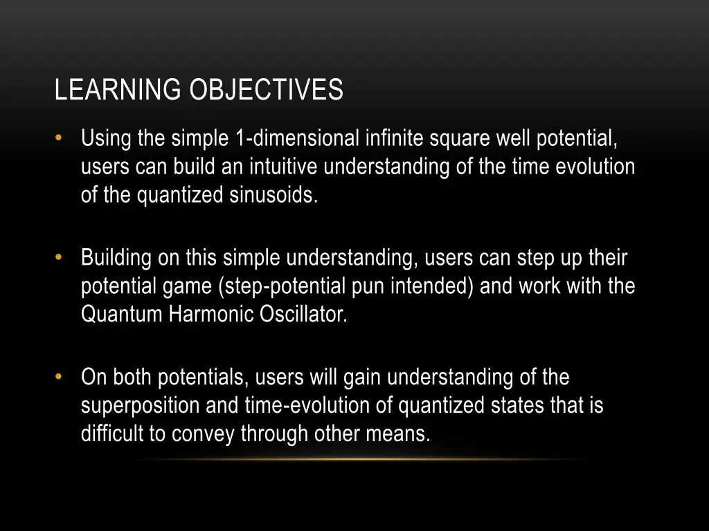 learning objectives