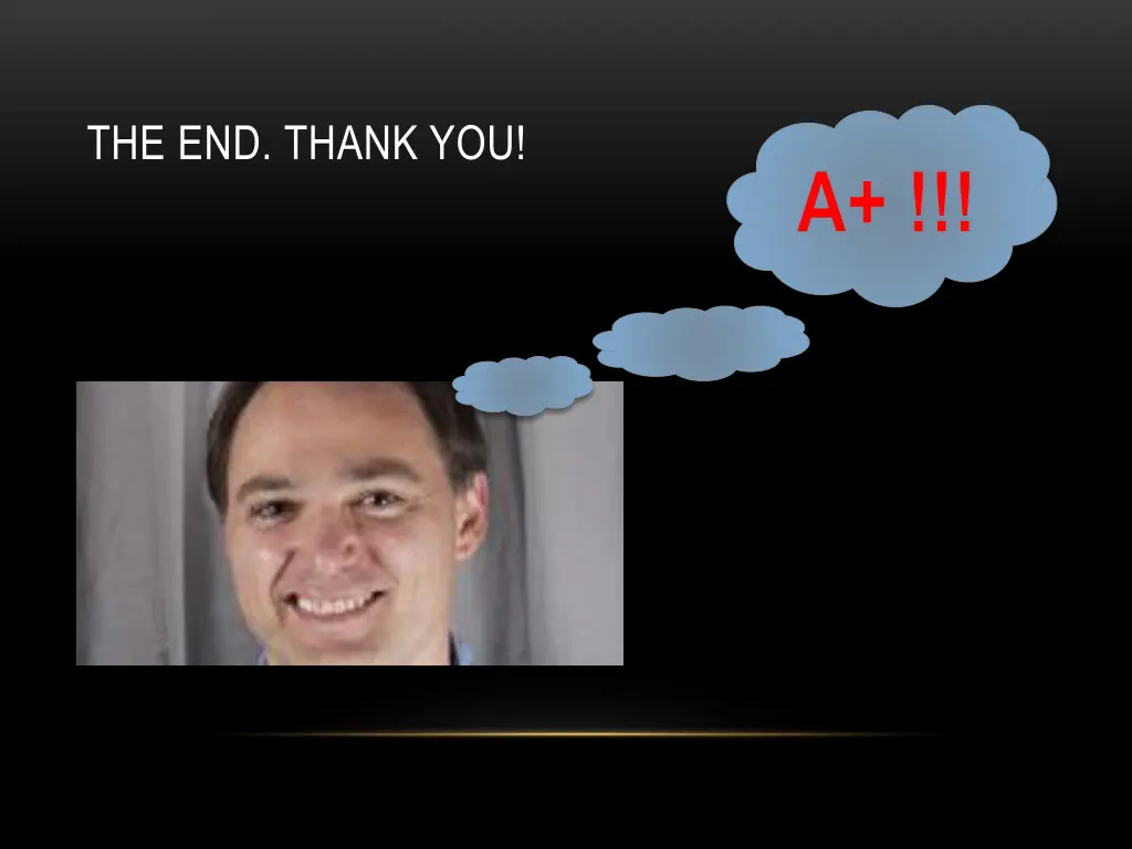 the end thank you