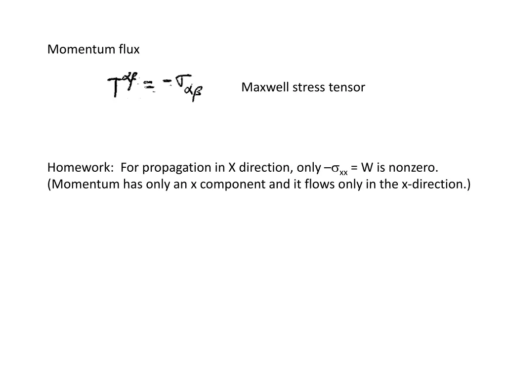 momentum flux