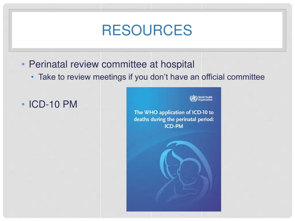 resources