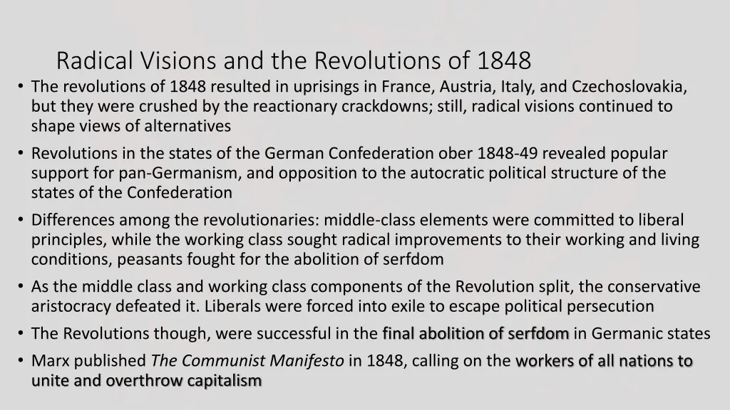 radical visions and the revolutions of 1848