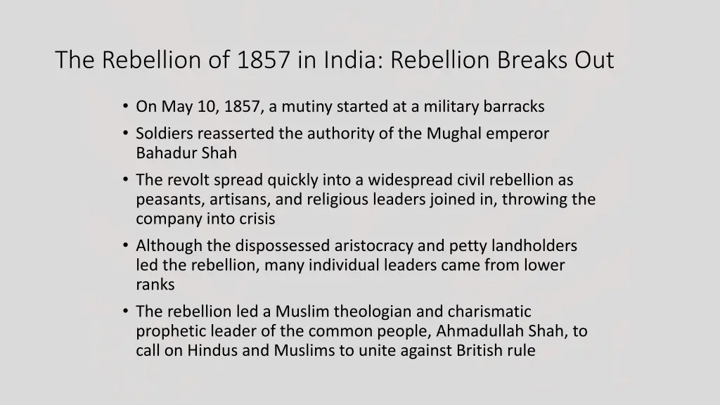 the rebellion of 1857 in india rebellion breaks