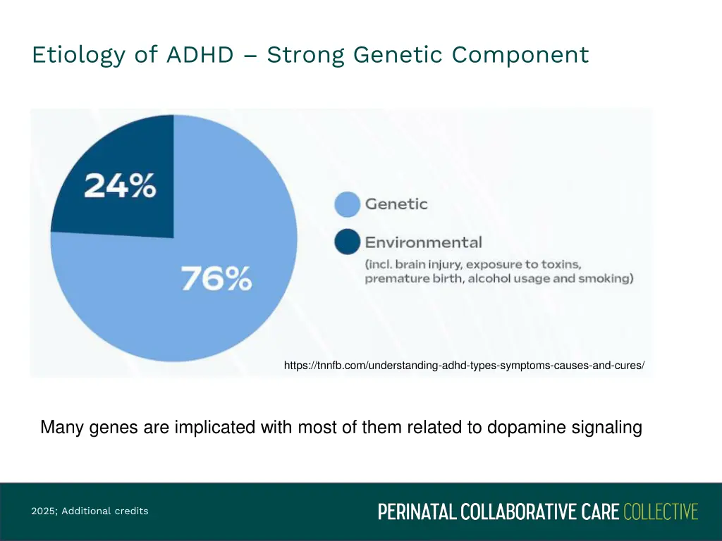 etiology of adhd strong genetic component