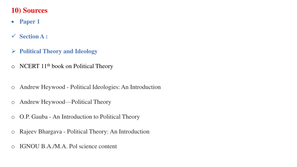 10 sources paper 1
