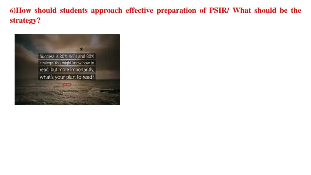 6 how should students approach effective
