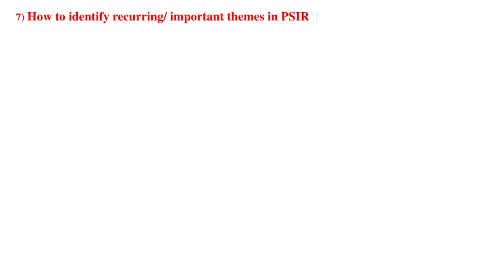 7 how to identify recurring important themes