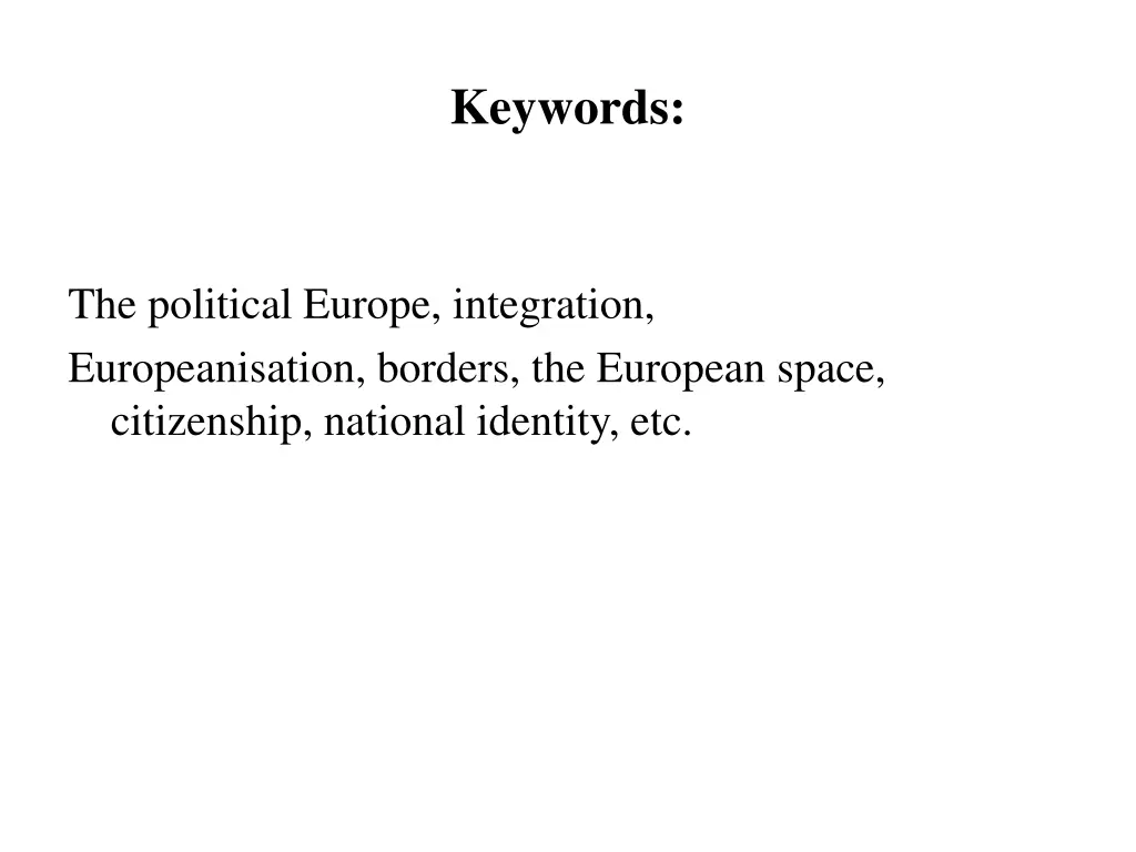 keywords