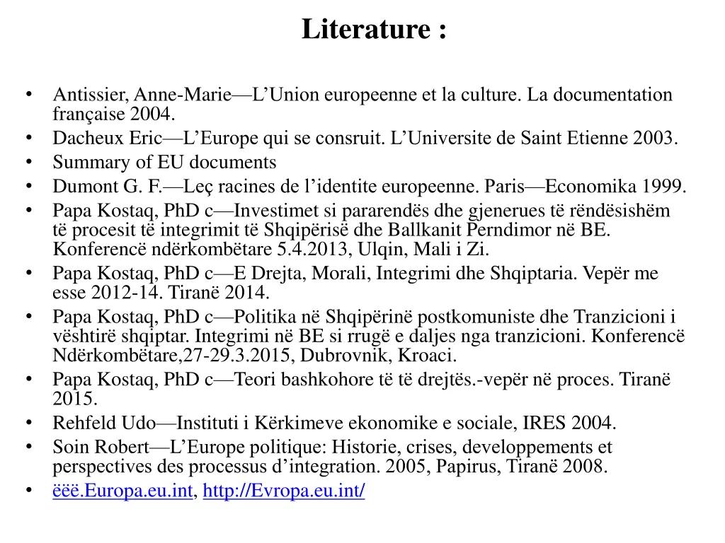 literature