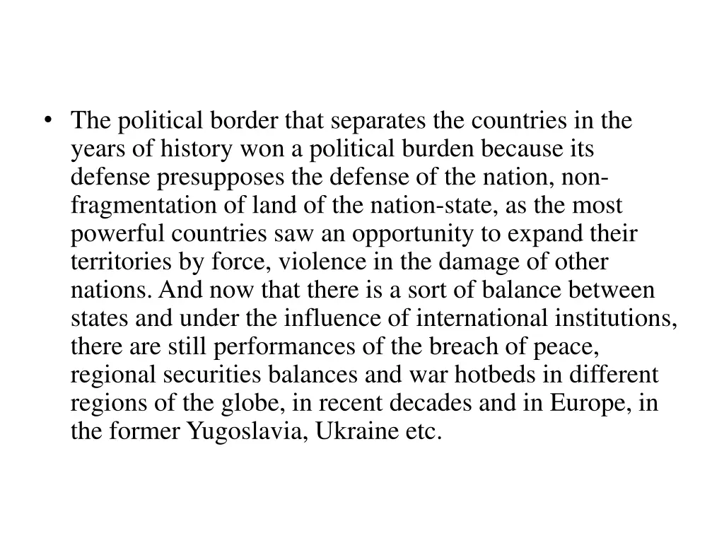 the political border that separates the countries