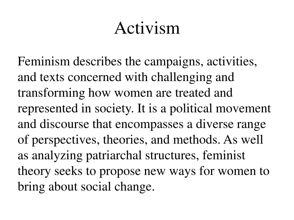 activism