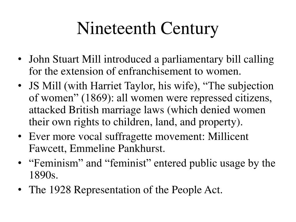 nineteenth century
