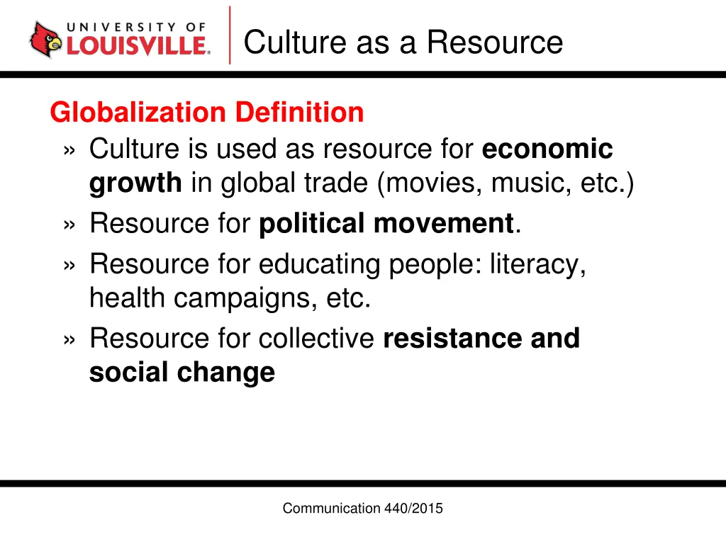 culture as a resource