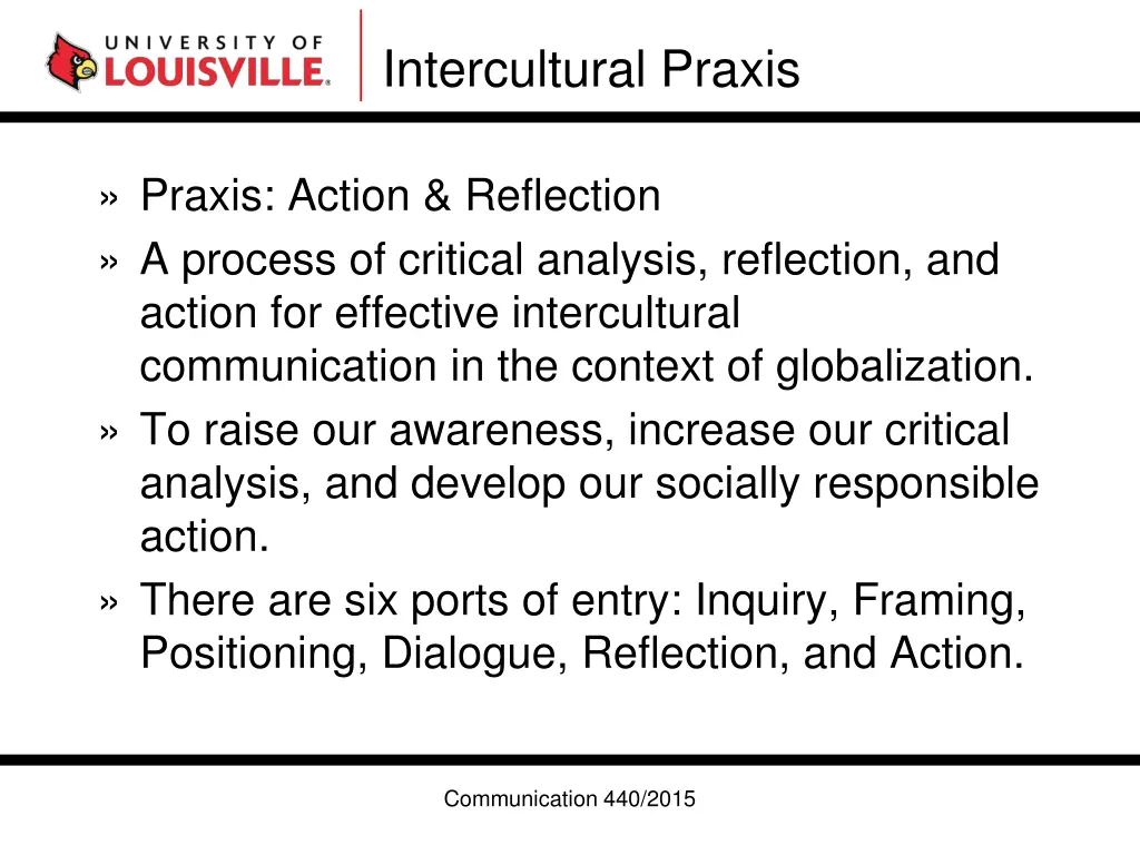 intercultural praxis