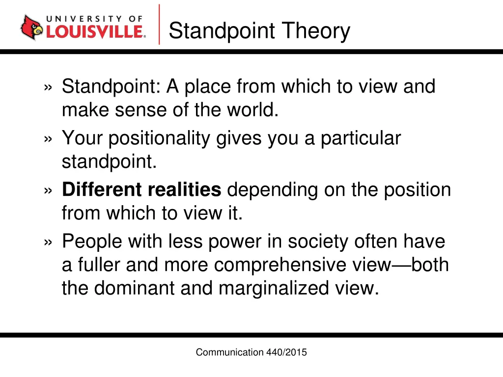 standpoint theory