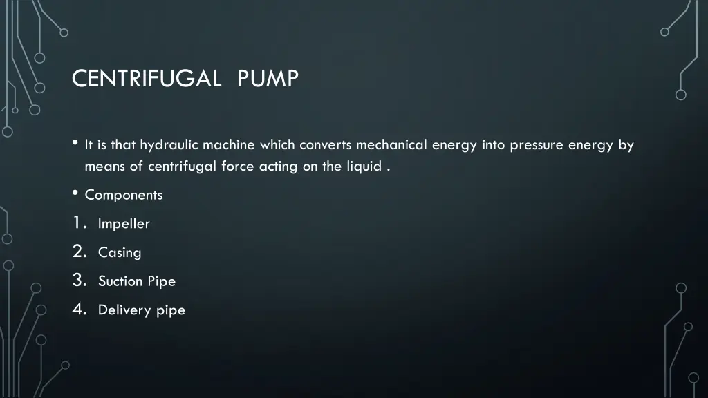 centrifugal pump