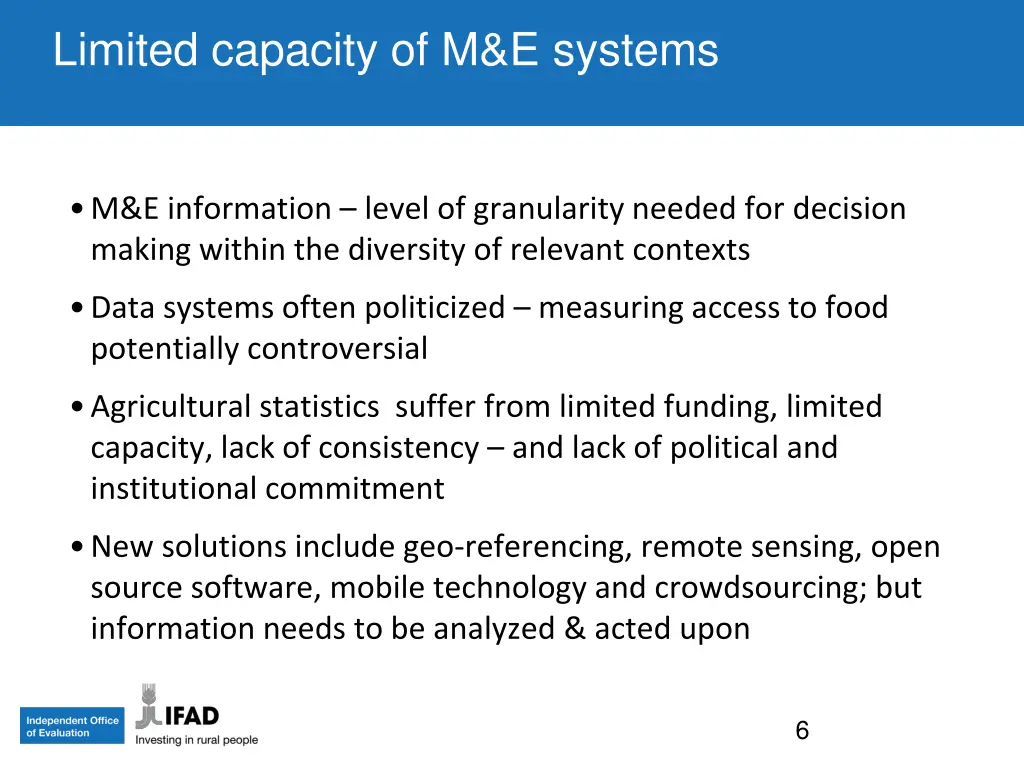 limited capacity of m e systems