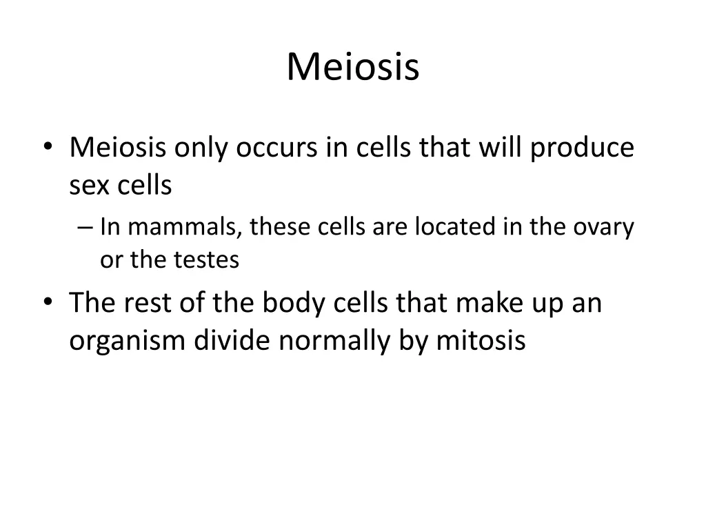 meiosis 1