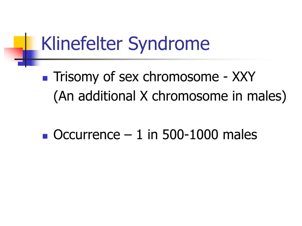 klinefelter syndrome