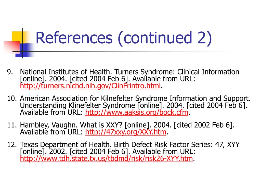 references continued 2