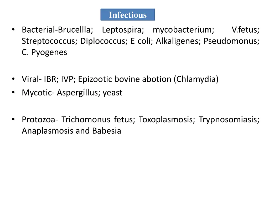 infectious