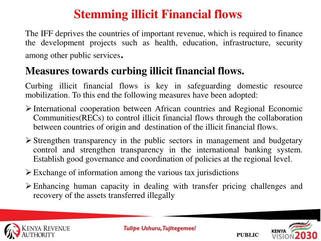 stemming illicit financial flows 1