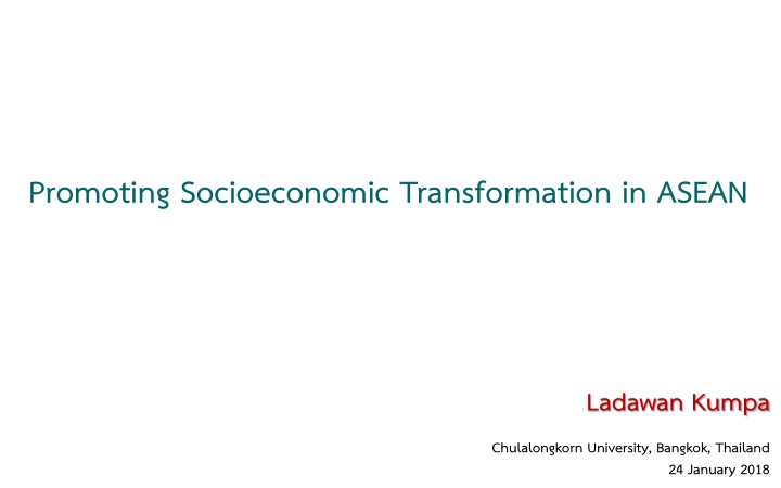 promoting socioeconomic transformation in asean