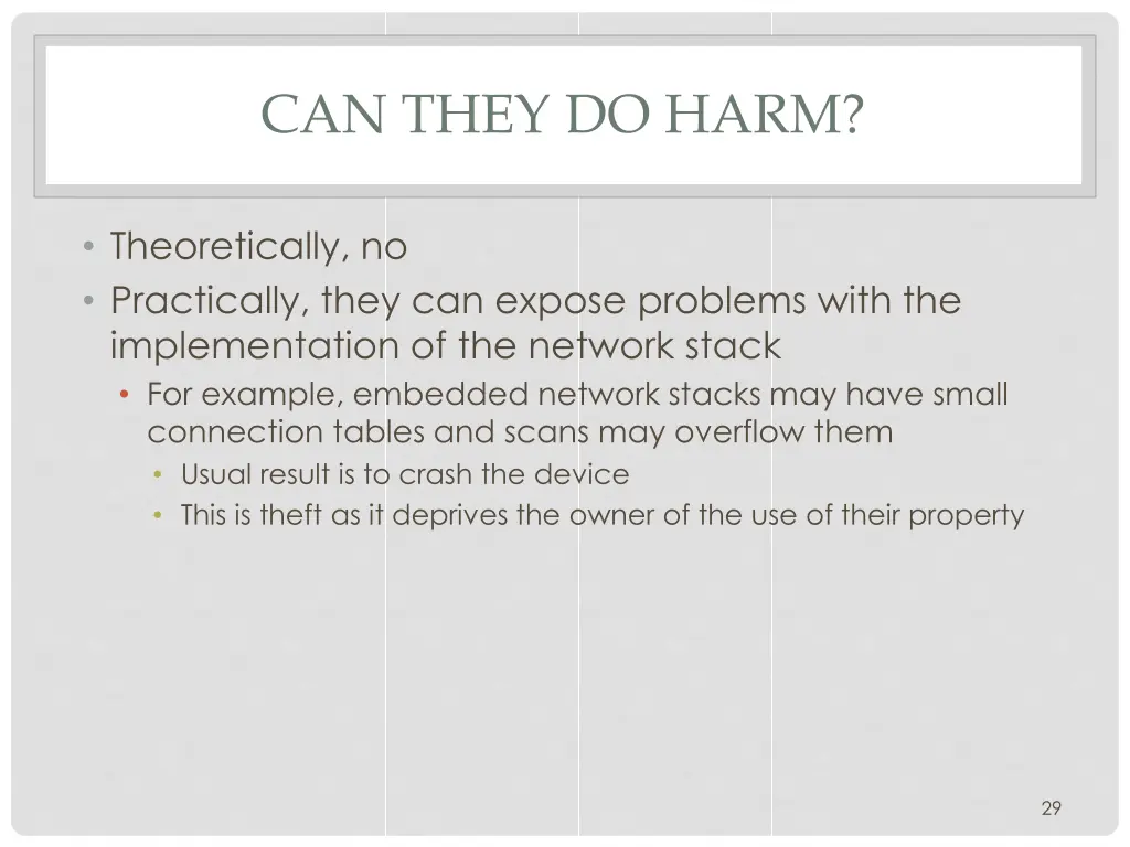 can they do harm