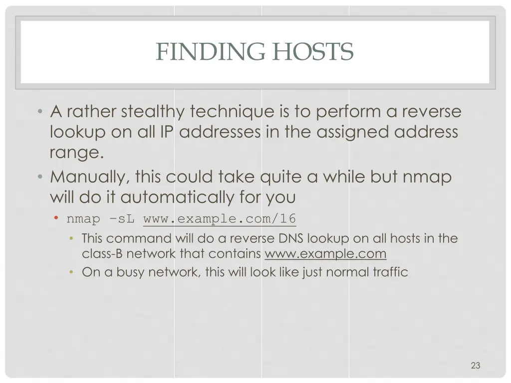 finding hosts 3
