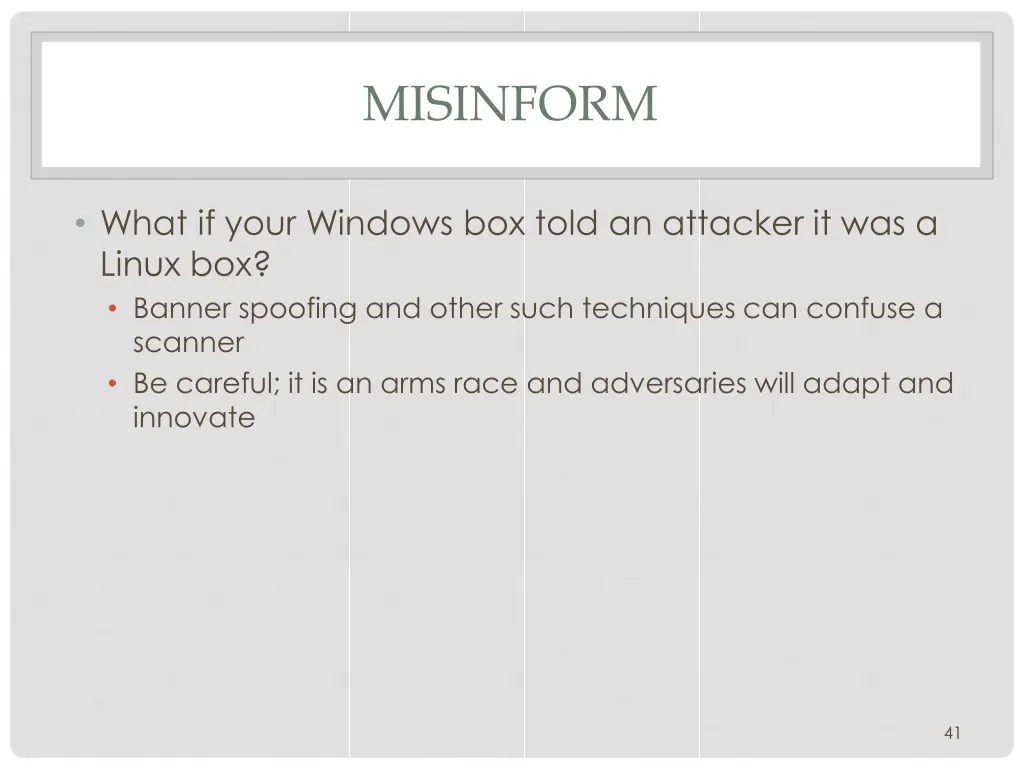 misinform