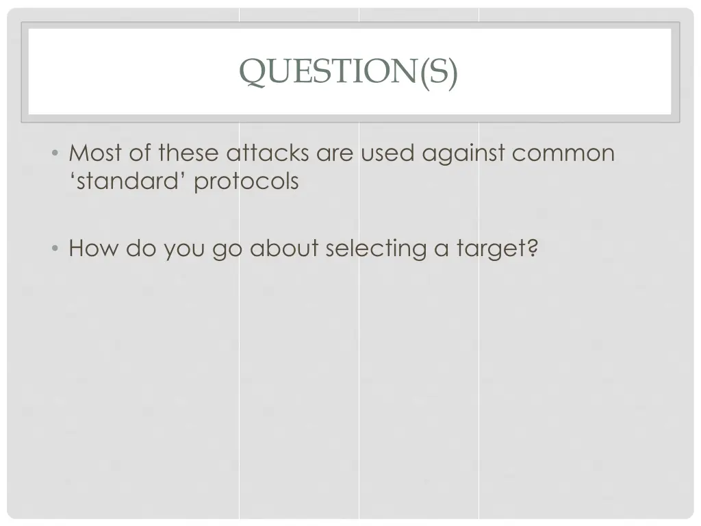 question s