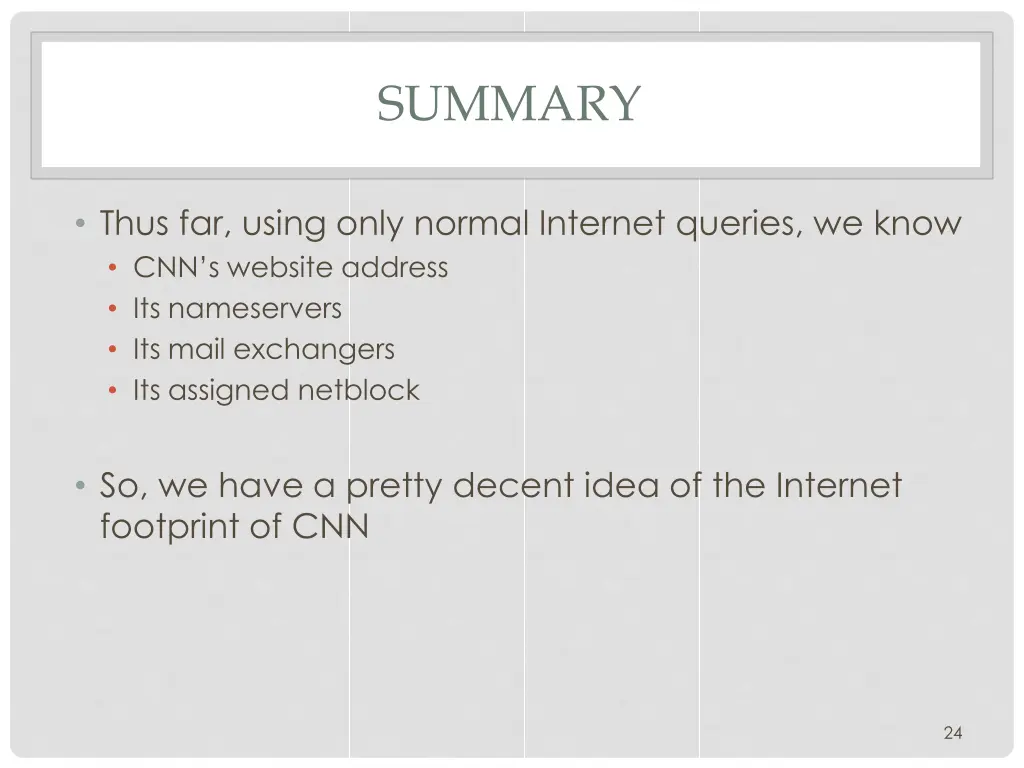 summary