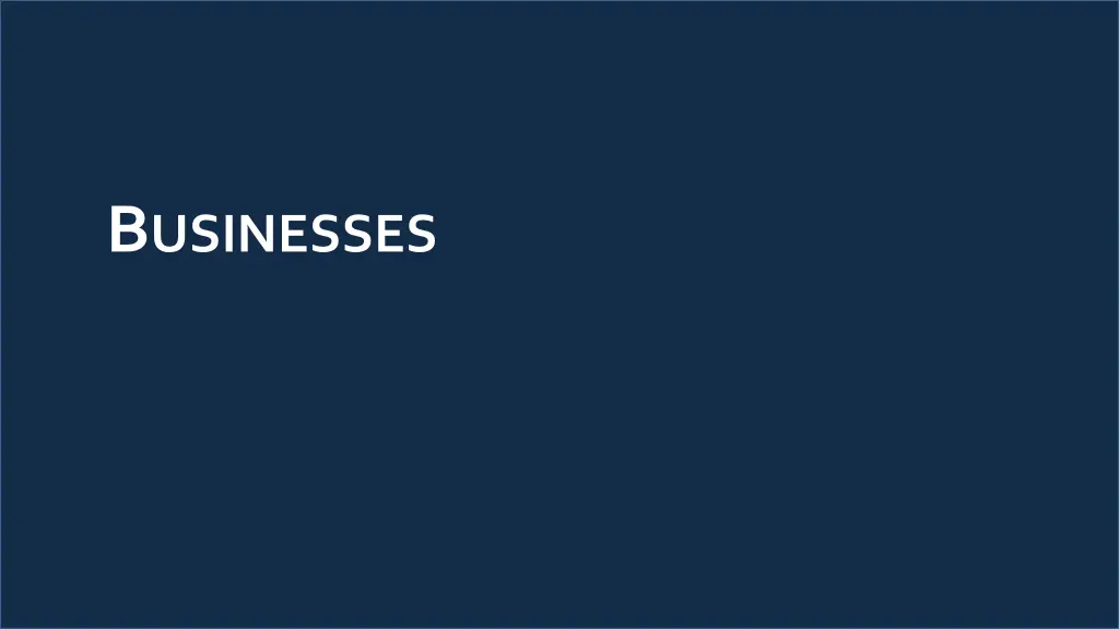 b usinesses