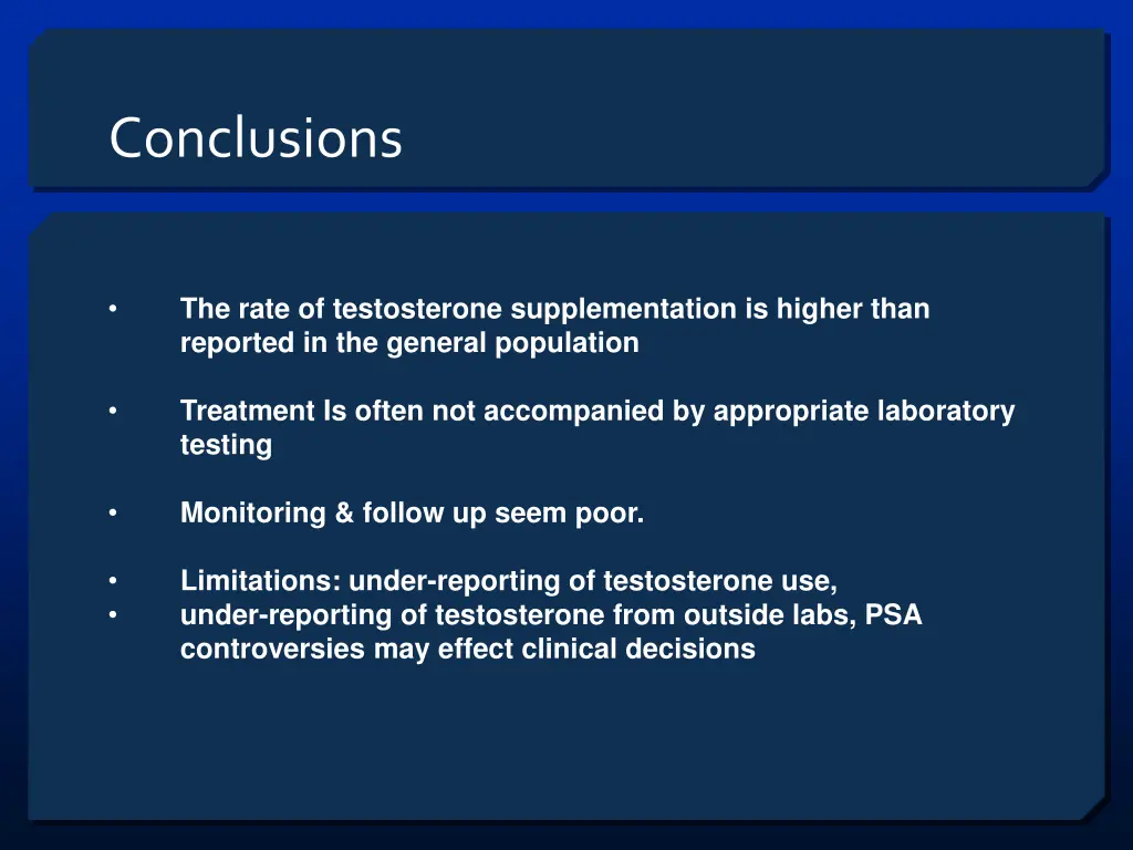 conclusions