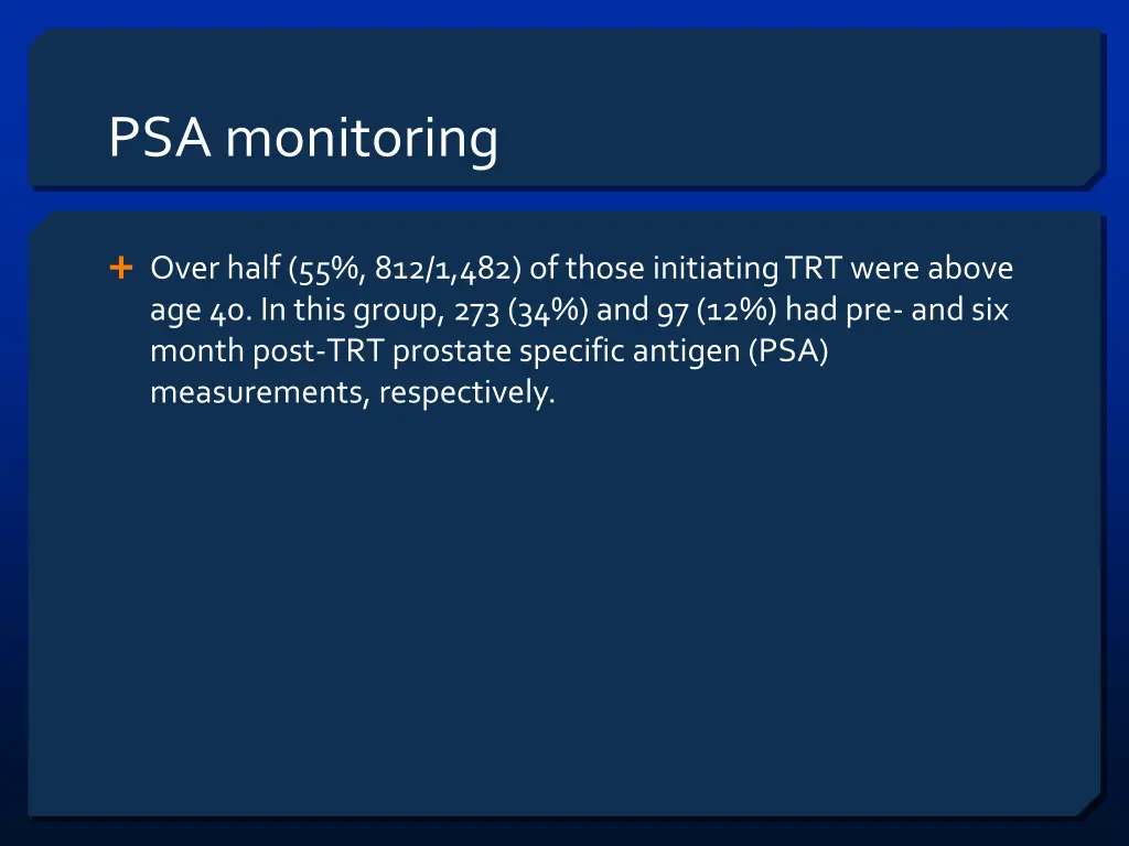 psa monitoring