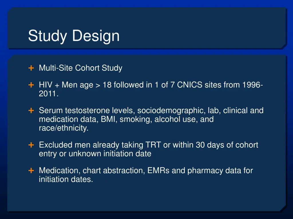 study design