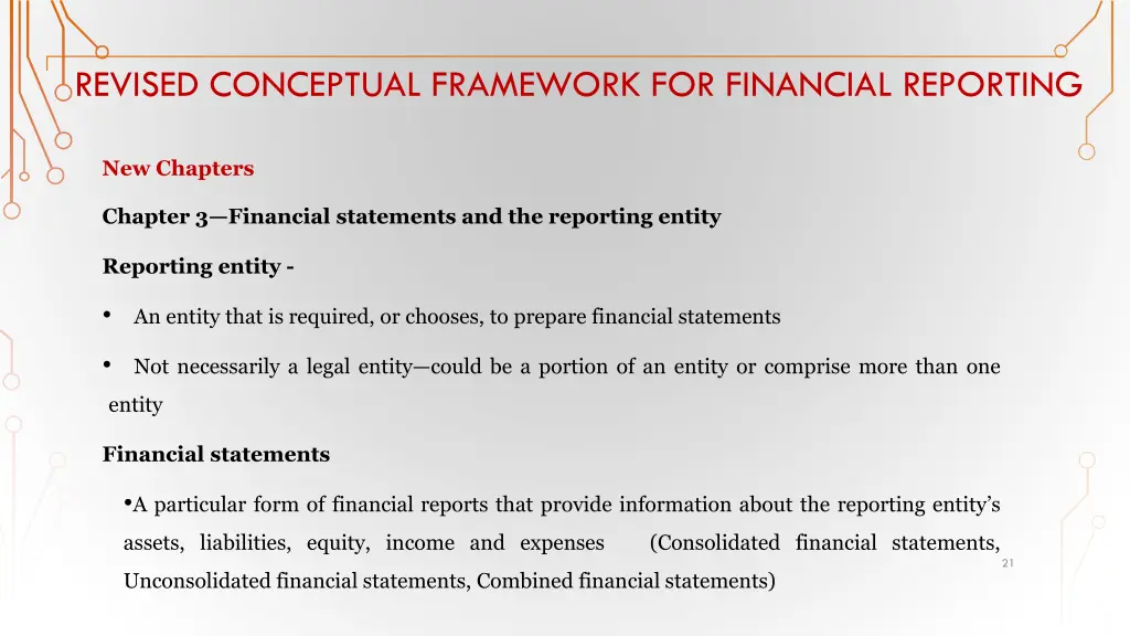revised conceptual framework for financial 1