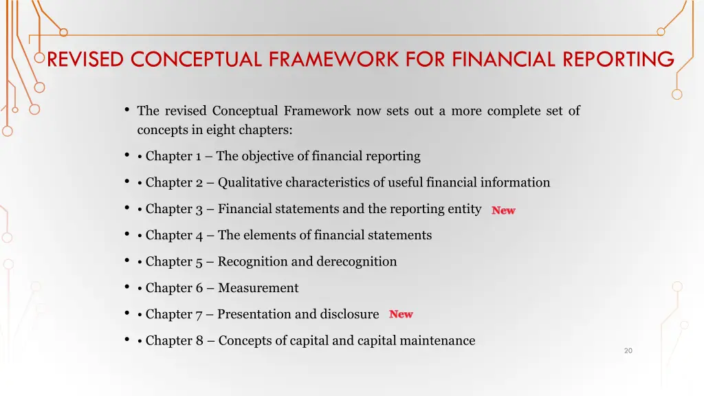 revised conceptual framework for financial