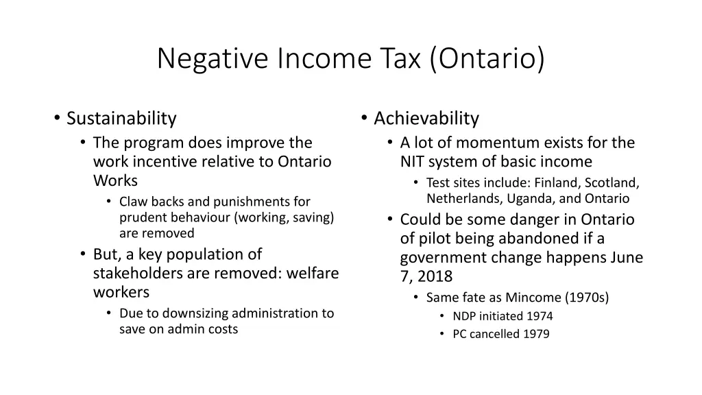 negative income tax ontario 1