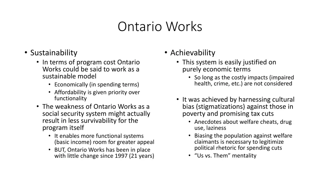 ontario works 1