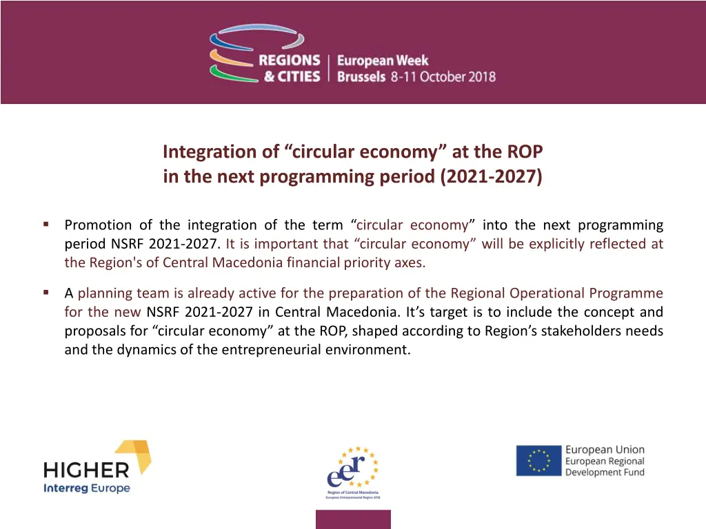 integration of circular economy