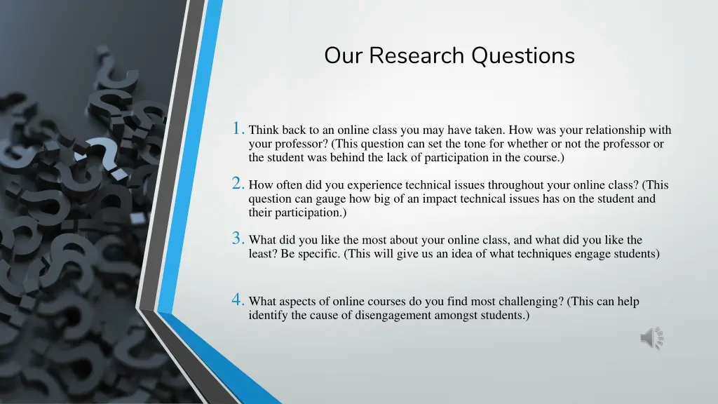 our research questions