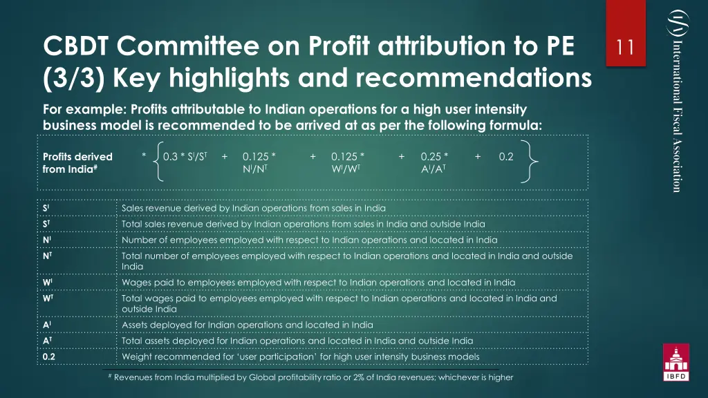 cbdt committee on profit attribution 2